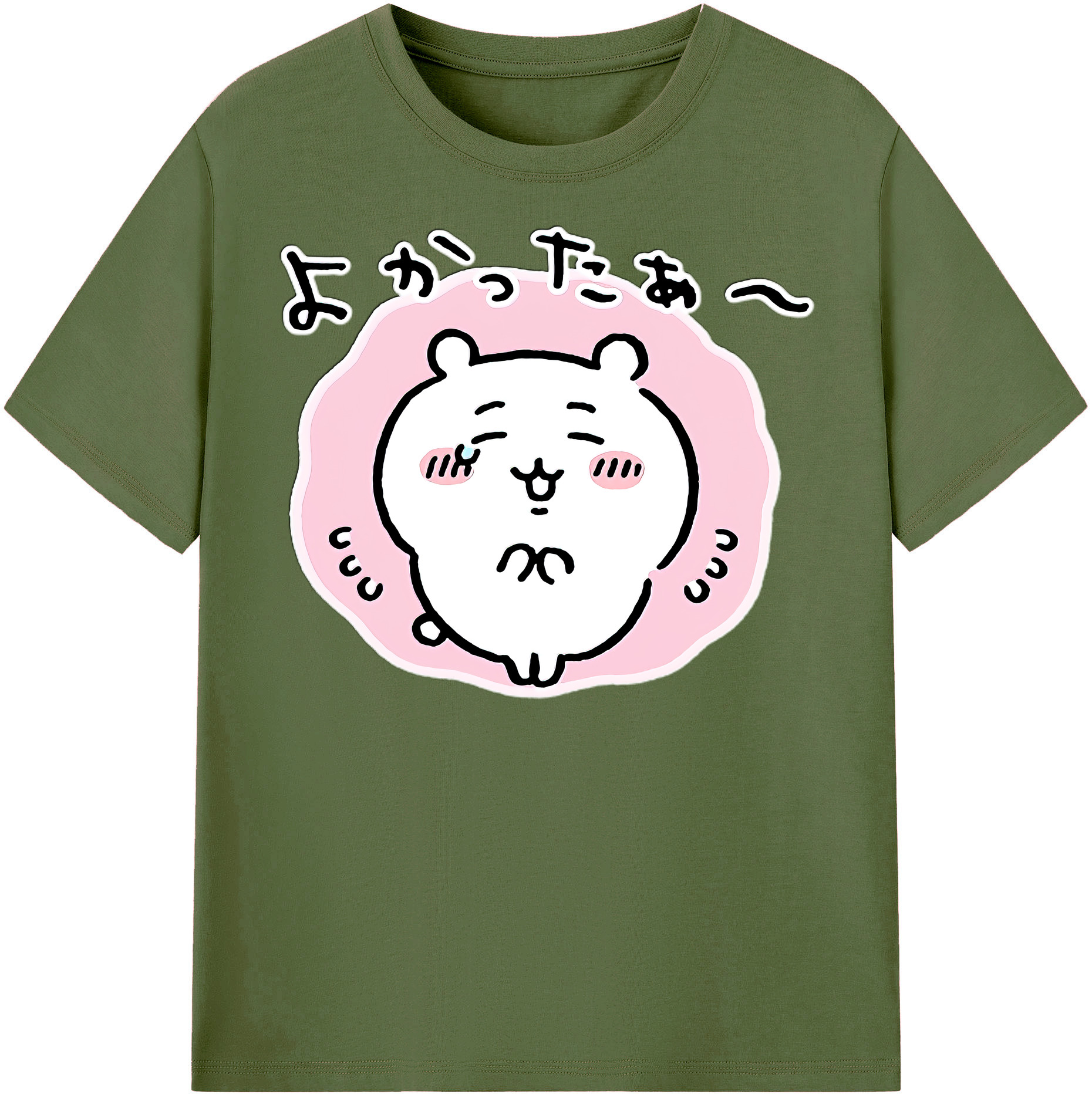 （画像用） ちいかわ ちいかわ Chii-kawa chiikawa 綿100％半袖Tシャツ（フロントプリント）